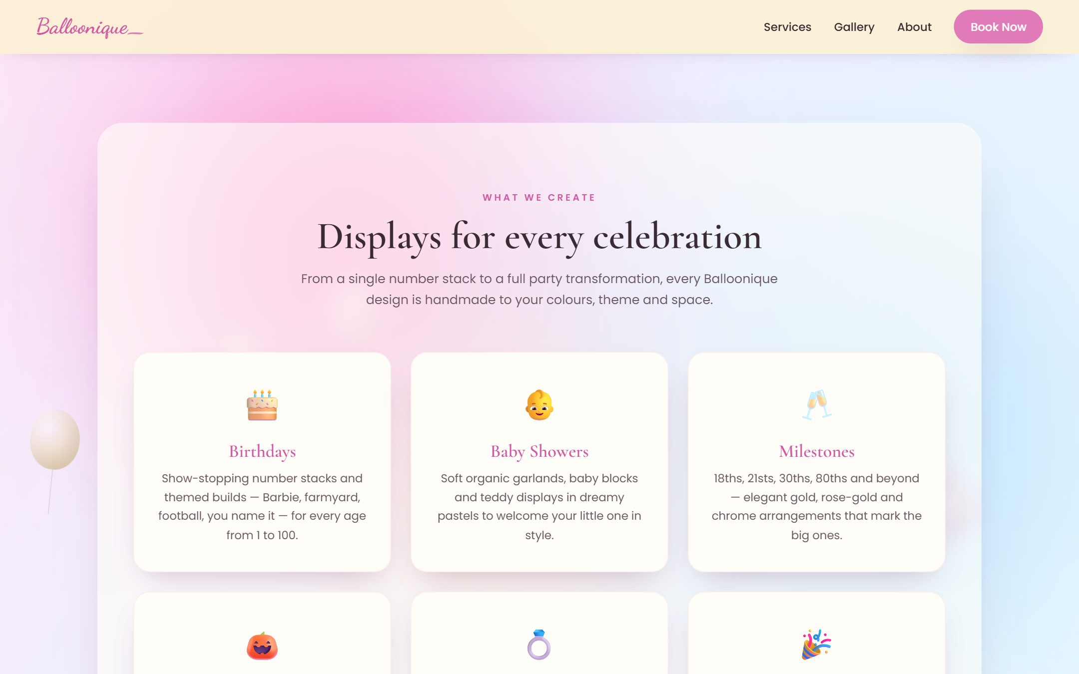 Balloonique — services