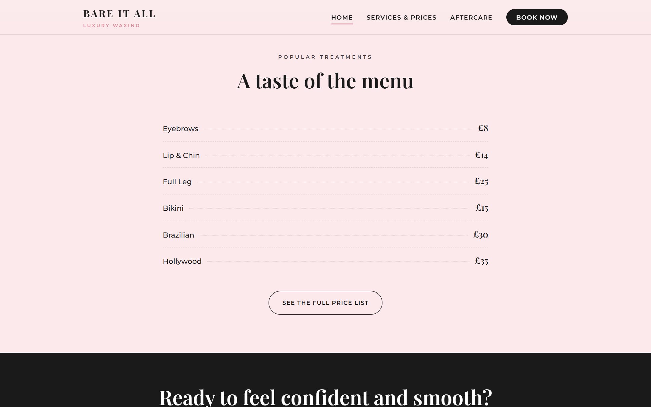 Bare It All — section