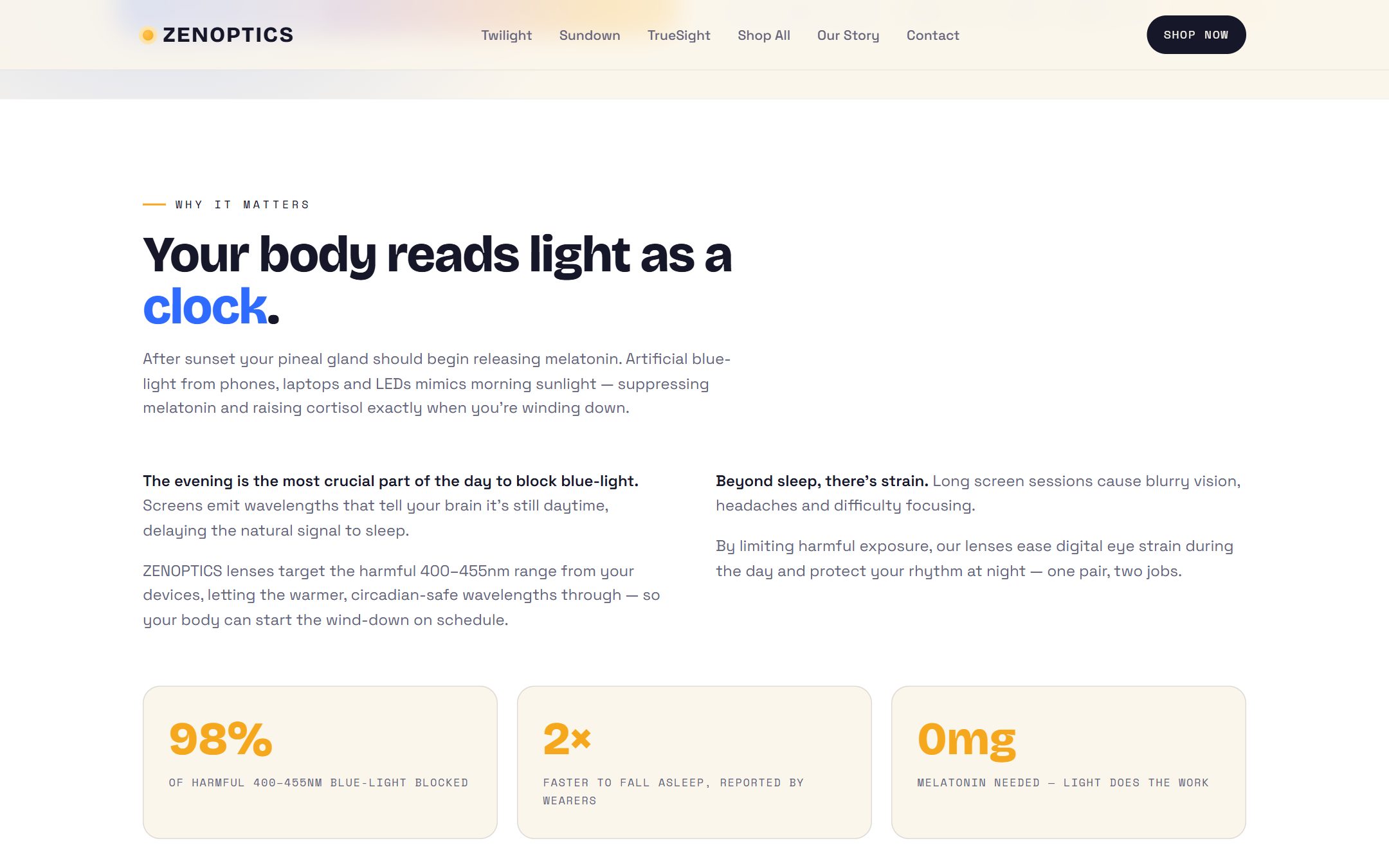 Zenoptics — section